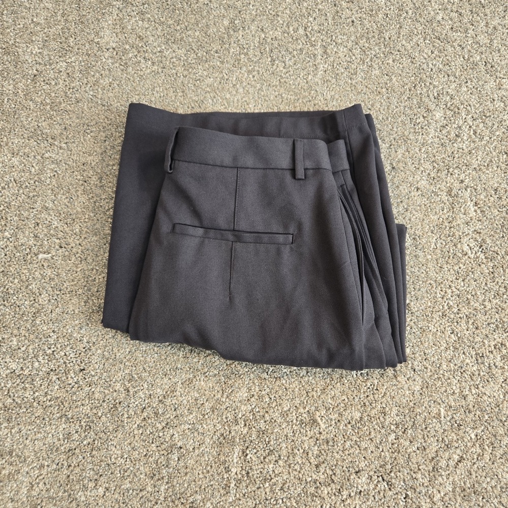 Zara Women's High Waist Wide Leg Crop  Pants Black Size‎ US 32 New